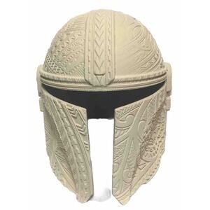 Mandalorian Display Helmet with Tribal Markings 3D Printed (Read Description)